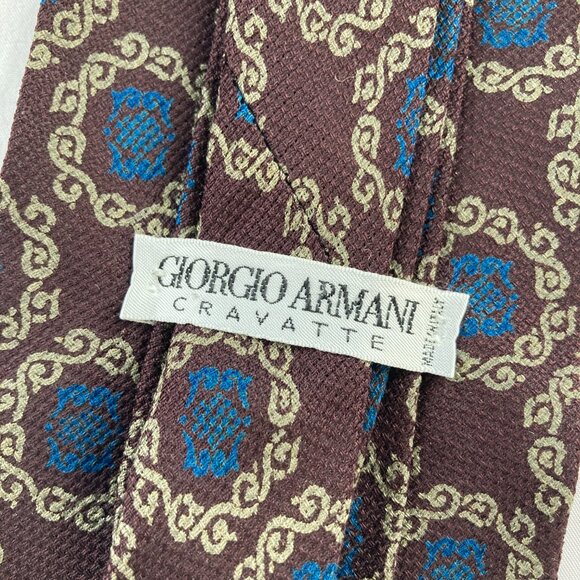 Giorgio Armani Cravatte Silk Necktie Tie - LIKE NEW - Picture 3 of 4